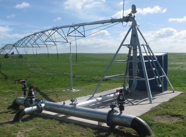 The centre pivot irrigation system at the View Road land disposal site